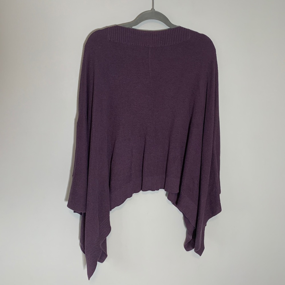 Lululemon Oversized Waffle Knit Poncho Sweater Purple O/S - Picture 6 of 7